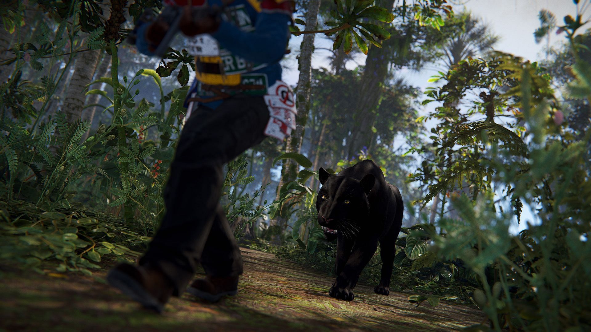 Panther in Rust jungle biome (Image via Facepunch Studios)